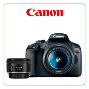 CAMARA CANON EOS REBEL T100 (FOGCAV2628C003AAT1C53) | WI-FI | EF-S 18-55MM DC III | EF 50MM F/1.8STM | 18MPX