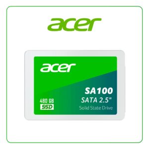 DISCO SOLIDO ACER SA100 480GB SSD UNIDAD DE ALMACENAMIENTO / SATA / 2.5″ / WHITE (1801124)