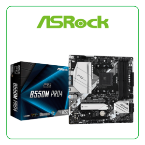PLACA ASROCK B550M PRO 4 AMD AM4 SUPPRTS RYZEN 5000 / DDR4X4 HASTA 128GB (MAX 4733+OC)