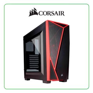CASE GAMER CORSAIR CARBIDE SPEC 04 / MID TOWER / ATX / USB 3.0 / NEGRO Y ROJO (1801122)