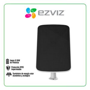 PANEL SOLAR PARA CÁMARAS EZVIZ CS-CMT-PANEL SOLAR-C / 6,18W POTENCIA / 4M CABLE / PROTECCIÓN IP65 / IMPERMEABLE (1900206)