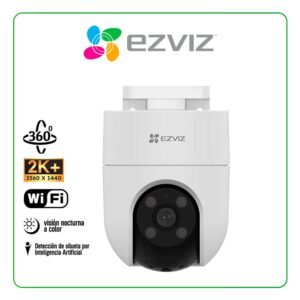 CÁMARA INTELIGENTE EZVIZ H8c 2K+/ 4MP / VISIÓN 360° / WIFI / VISIÓN NOCTURNA A COLOR / DETECCIÓN DE SILUETAS / ASISTENTE INTELIGENTE / VIDEO H.265 (1900205)