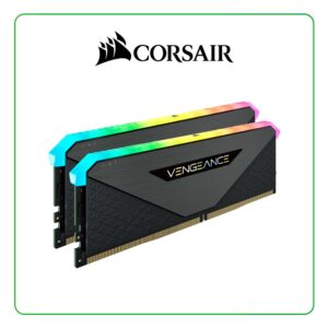KIT MEMORIA RAM CORSAIR 16GB (2 x 8GB) DDR4 - 4000MHZ - VENGEANCE RGB RT - BLACK - L18 - PC4-32000 ( CMN16GX4M2Z4000C18 )