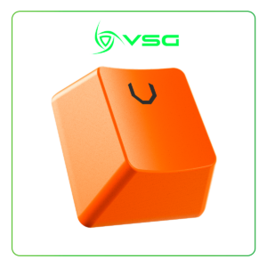 SET DE TECLADO VSG STARDUST NARANJA SATURNO DOBLE INYECCION - 105 TECLAS ( VG-KC207-ORG )