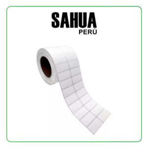 ROLLO DE 4,000 ETIQUETA DE PAPEL 2" X 1" A 2 COLUMNAS (1500325)