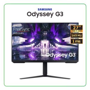 Monitor Gamer Samsung Odyssey G3, 27" FHD 1920 x 1080, 165Hz, PANEL VA, 1MS, FREESYNC PREMIUM, DP/HDMI - LS27AG320NLXPE (C200418)