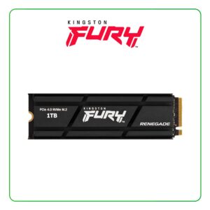 SSD NVMe 1TB KINGSTON FURY RENEGADE M.2, PCIe 4x4, NAND 3D TLC, COMPATIBLE PS5, DISIPADOR TÉRMICO - SFYRSK/1000G (1801128)