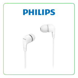 AUDIFONO CON MICROFONO PHILIPS IN-EAR 3.5MM BASS BLANCO ( TAE1105WT )