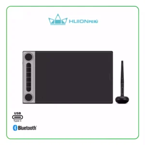 Tableta Gráfica Profesional Huion Inspiroy Dial 2, 5080 LPI, Lápiz PW517, Libre de Baterías, Bluetooth, USB-C (610112517)