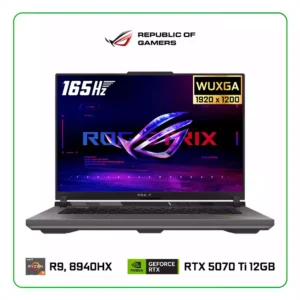 LAPTOP ASUS ROG STRIX G16 G614PR G16.R95070TI AMD RYZEN 9 8940HX / 16GB RAM / 1TB SSD / 16" WUXGA (1920 X 1200), 165HZ / NVIDIA RTX 5070 Ti 12GB / WINDOWS 11