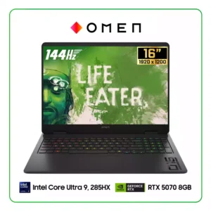 LAPTOP HP OMEN SLIM 16-AN0075CL INTEL CORE ULTRA 9, 285HX / 32GB RAM / 1TB SSD / 16” 2K (1920 x 1200), 144HZ / NVIDIA RTX 5070 12GB / WINDOWS 11 (70122516)
