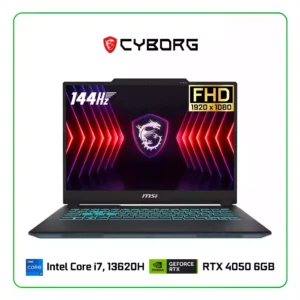 LAPTOP MSI CYBORG 15 A13VE-218US INTEL CORE I7 13620H / 16GB RAM / 512GB SSD / 15.6" FHD 144HZ / NVIDIA GEFORCE RTX 4050 6GB / WINDOWS 11