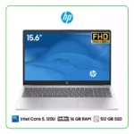 LAPTOP HP 15-FD0260LA B9TX9LA INTEL CORE 5, 120U / 16GB RAM / 512GB SSD / 15.6" FHD (1920 X 1080) / INTEL IRIS XE GRAPHICS / FREEDOS