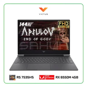 LAPTOP HP VICTUS 15-FB2063 AMD RYZEN 5 7535HS / 8GB RAM / 512GB SSD / 15.6” FHD (1920X1080) 144HZ / AMD RADEON RX 6550M 4GB / WINDOWS 11