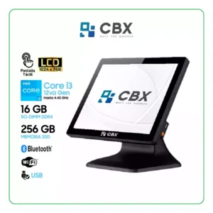CBX EPOS-6520+ Terminal POS / Intel Core i3, 12va Gen / 16GB RAM DDR4 / SSD 256 GB /  Pantalla de 15" HD /  WIFI / BT (90072610)