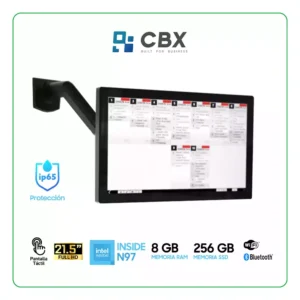 CBX KD22W-N97 KDS Terminal POS / Intel Core N97 / 8GB RAM DDR4 / SSD 256 GB /  Pantalla de 21.5" FHD /  IP65 / WIFI / BT / Fan Free / Vesa (90072610)